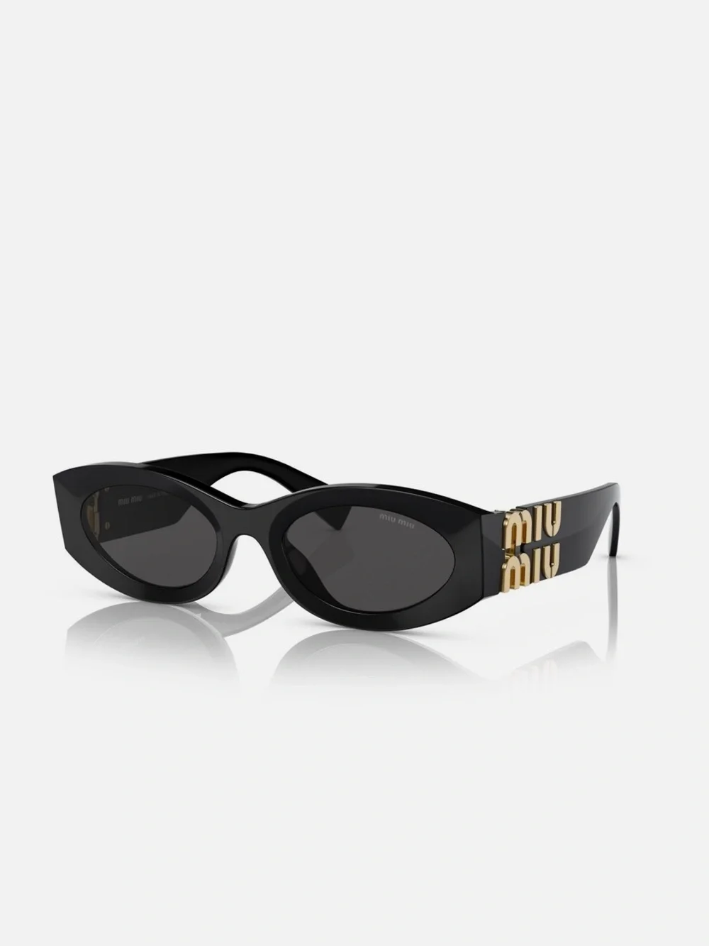 Miu Miu Black Oval Sunglasses